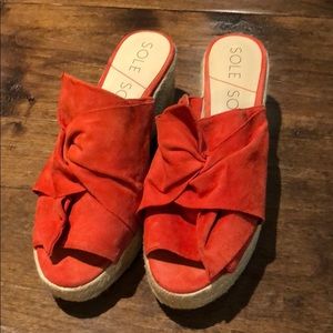 Sole society Carmina Espadrille Wedge 6.5